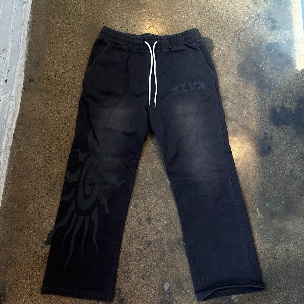 Dark Gray Sweats with Graphic Design
